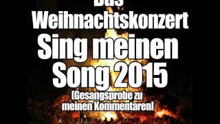 Das Weihnachtskonzert - Sing meinen Song 2015 [Gesangsprobe zu meinen Kommentaren]