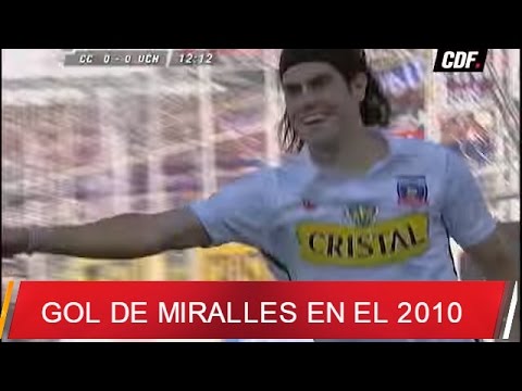 Gol de Ezequiel Miralles frente a la U en el clásico 2010