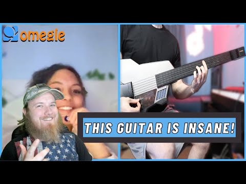 Playing Guitar on Omegle but I play a guitar from the future REACTION!!!