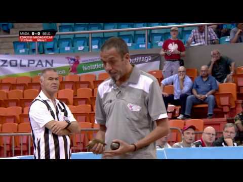 Championnat du monde 2016 de pétanque - 1/2 finale - Madagascar vs Belgique