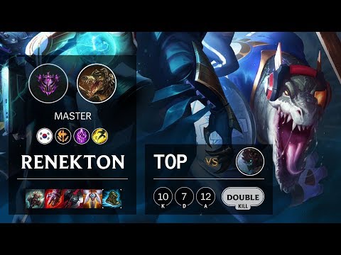 Renekton Top vs Maokai - KR Master Patch 10.9