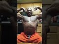 Natural Bodybuilder flexing