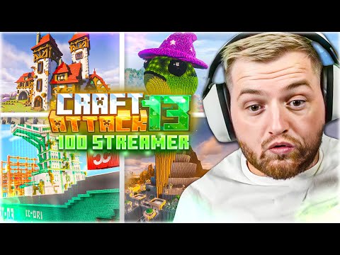 😳🥵Das haben 100 STREAMER in 3 WOCHEN ALLES GEBAUT in Craft Attack 13! XXL SERVERTOUR | Trymacs