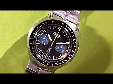 For sale!  Seiko 6138-0040 "Black Horse" Bullhead chronograph, fully serviced, November 4, 2024