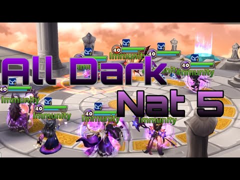 魔靈召喚 | 歐洲人5暗原五和你打RTA |  | SUMMONERS WAR | 5 Dark Nat 5 on RTA