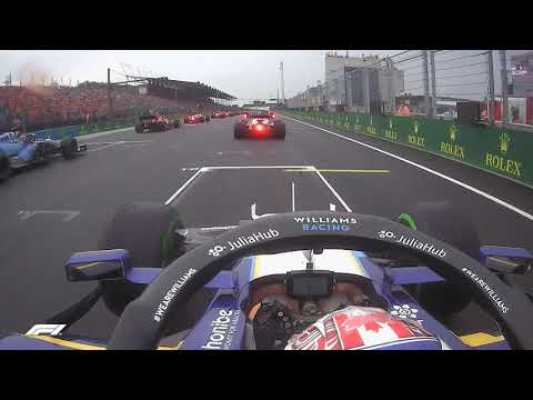 ONBOARD START: Latifi gains 12 places with incredible race start at Hungarian Grand Prix