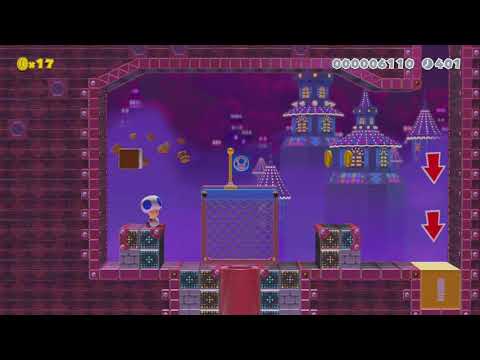 Pom Pom's Pointy Peril by Lew MM2 - Super Mario Maker 2 - No Commentary 1by