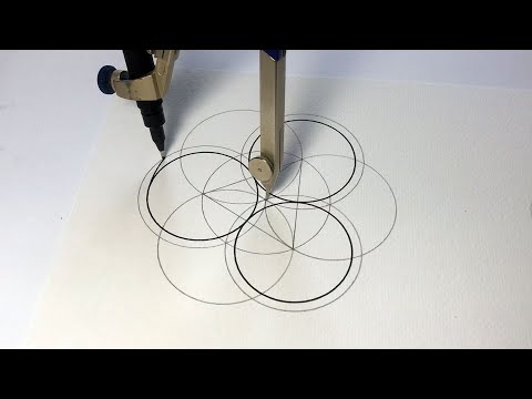 Relaxing Pentagram Mandala Drawing Process