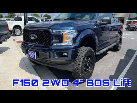 2020 Ford F150 2WD 4” BDS Lift Fox Coilovers Akins Blue Jean Metallic