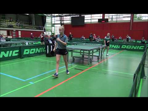 DTTB Top24 Schülerinnen Finale Leonie Berger (WTTV) gegen Naomi Pranjkovic (Bayern)