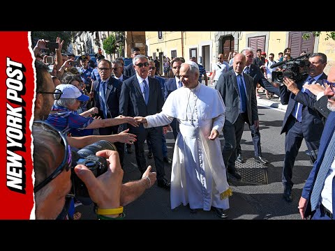 Pope Leo XIV arrives at Castel Gandolfo for six-week vacation