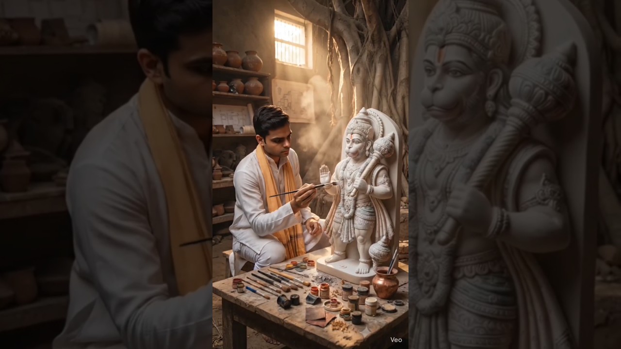 Restoring an Old Hanuman Statue 🙏 | Amazing Transformation #Shorts