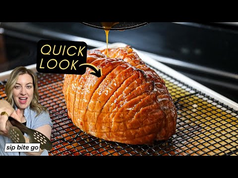 Oven Baked Ham With Easy Bourbon Glaze Recipe