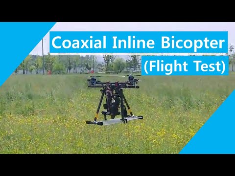 Coaxial Inline Bicopter Drone (RC UAM)
