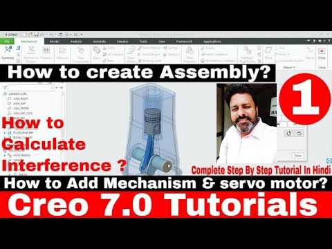 Creo 7.0 Parametric Tutorials for beginners | How to create Assembly in #Creo parametric tutorial
