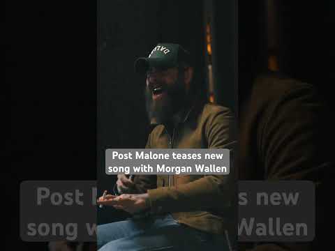 Post Malone shares teaser of new song with #MorganWallen. #countrymusic #postmalone #shorts