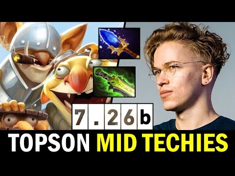 TOPSON New Favourite Hero in 7.26b — MID TECHIES with Ethereal Blade Dota2