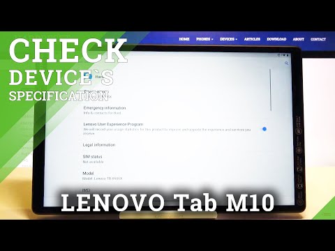 How to Check Specifications in LENOVO Tab M10 – Find Device Info