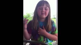Brianna &quot;&quot;pickin&quot;&quot; to Patty Loveless&#39; PRETTY LITTLE MISS