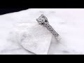 video - 
Vintage Crown Engagement Ring