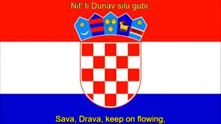 Lijepa naša domovino - National Anthem of Croatia (English/Croatian lyrics)