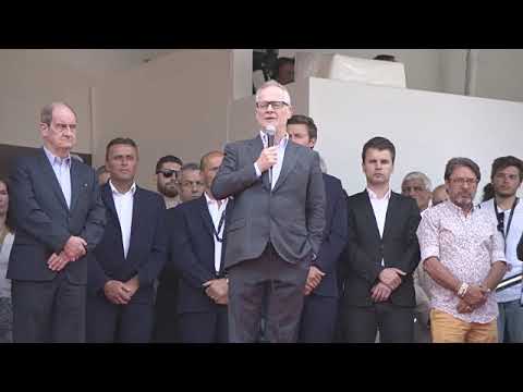 EVENT CAPSULE CLEAN - Thierry Fremaux, Isabelle Huppert, Pierre Lescure at Manchester Attack: Cannes