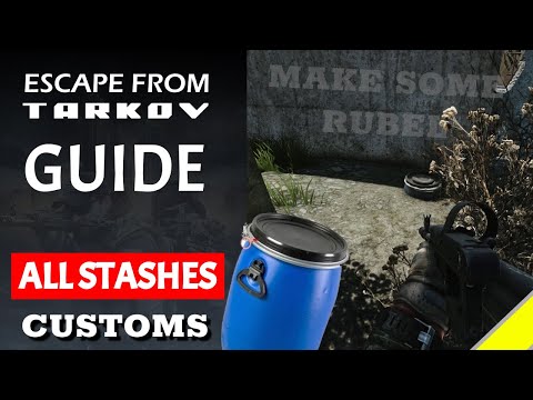 EFT - All Hiden Stashes & Loot Run - Customs