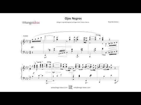 Ojos negros (V.Greco) - Transcription - Tango Score