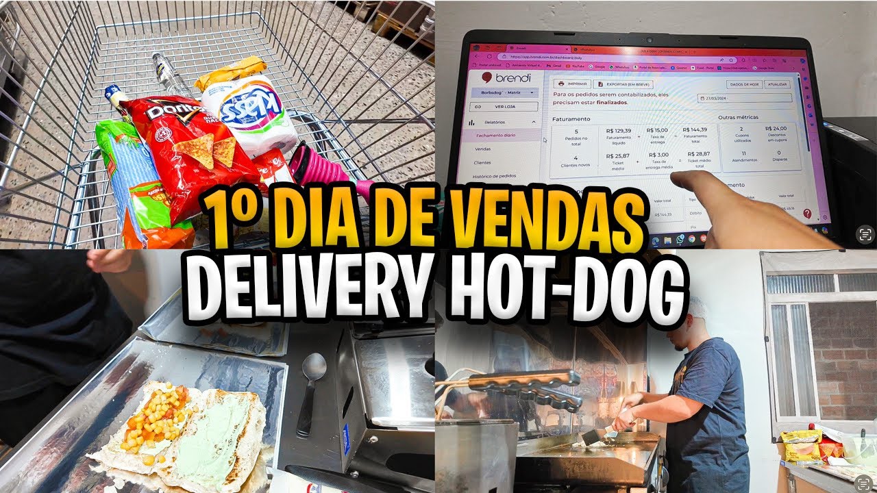 PRIMEIRO DIA DE VENDAS DO NOSSO DELIVERY DE CACHORRO QUENTE + SORTEIO🍀