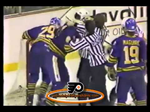 012 Oct 9, 1988 Uwe Krupp vs Rick Tocchet Buffalo Sabres vs Philadelphia Flyers