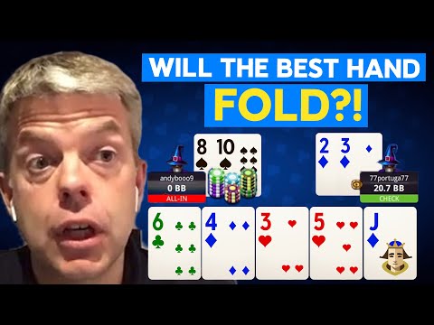 Can An Overbet Bluff Get A Straight To Fold? | KO Games | 888poker