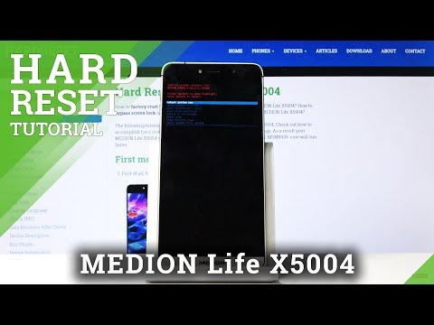 How to Wipe All Data in MEDION Life X5004 - Hard Reset / Bypass Screen Lock
