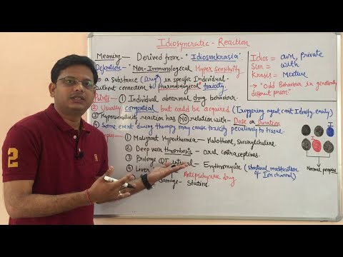 Idiosyncratic Reaction |Type B Adverse Drug Reaction | Idiosyncrasy | ADR Types | Bizarre Reaction
