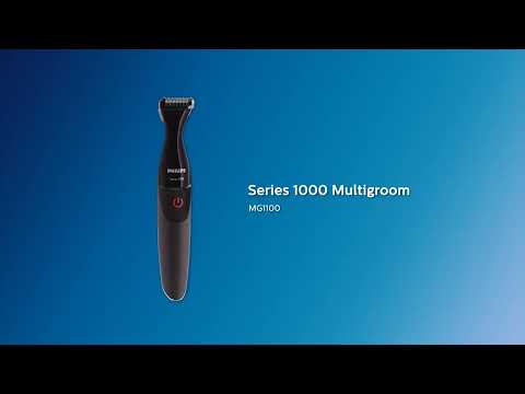Aparador De Barba Philips Series 1000 MG1100/16 à pilha Preto