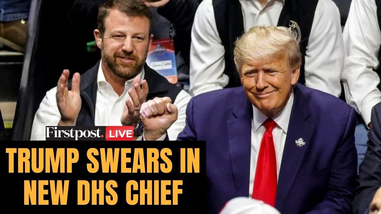 LIVE: US President Donald Trump Swears in Senator Markwayne Mullin as DHS Secretary | N18G