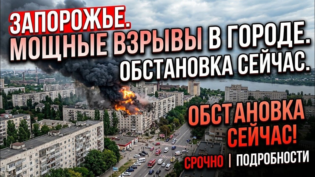 Запорожье ВЗРЫВЫ УТРОМ!!!ТРЯСЛО ДОМ!!!! 19.10.2026