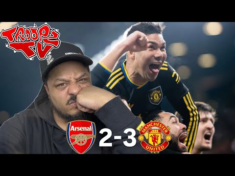 Arsenal 2-3 Man Utd | Troopz Match Reaction | IF WE DON'T WIN THIS LEAGUE, ARTETA HAS TO GO!!