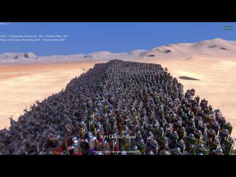 5,000 Kangaroo's vs 10,000 Romans Ultimate Epic Battle Simulator