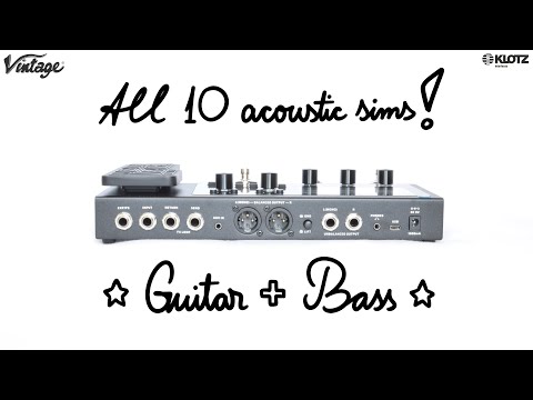 Valeton GP-200JR DEMO | Acoustic, Classical Guitar, Mandolin, Fretless & Double Bass SIMULATORS!