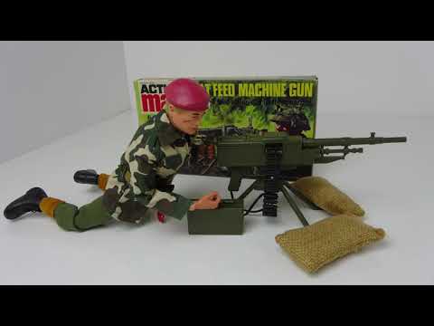 ACTION MAN BELT FED MACHINE GUN 1973