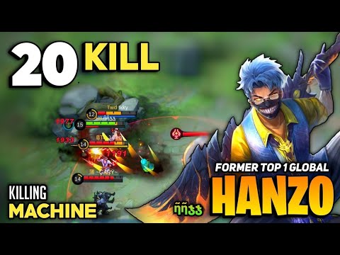 #hanzogameplay #hanzobestbuild MANIAC 20 KILL! Hanzo Best Build 2021 & Gameplay [Top 1 Global Hanzo]