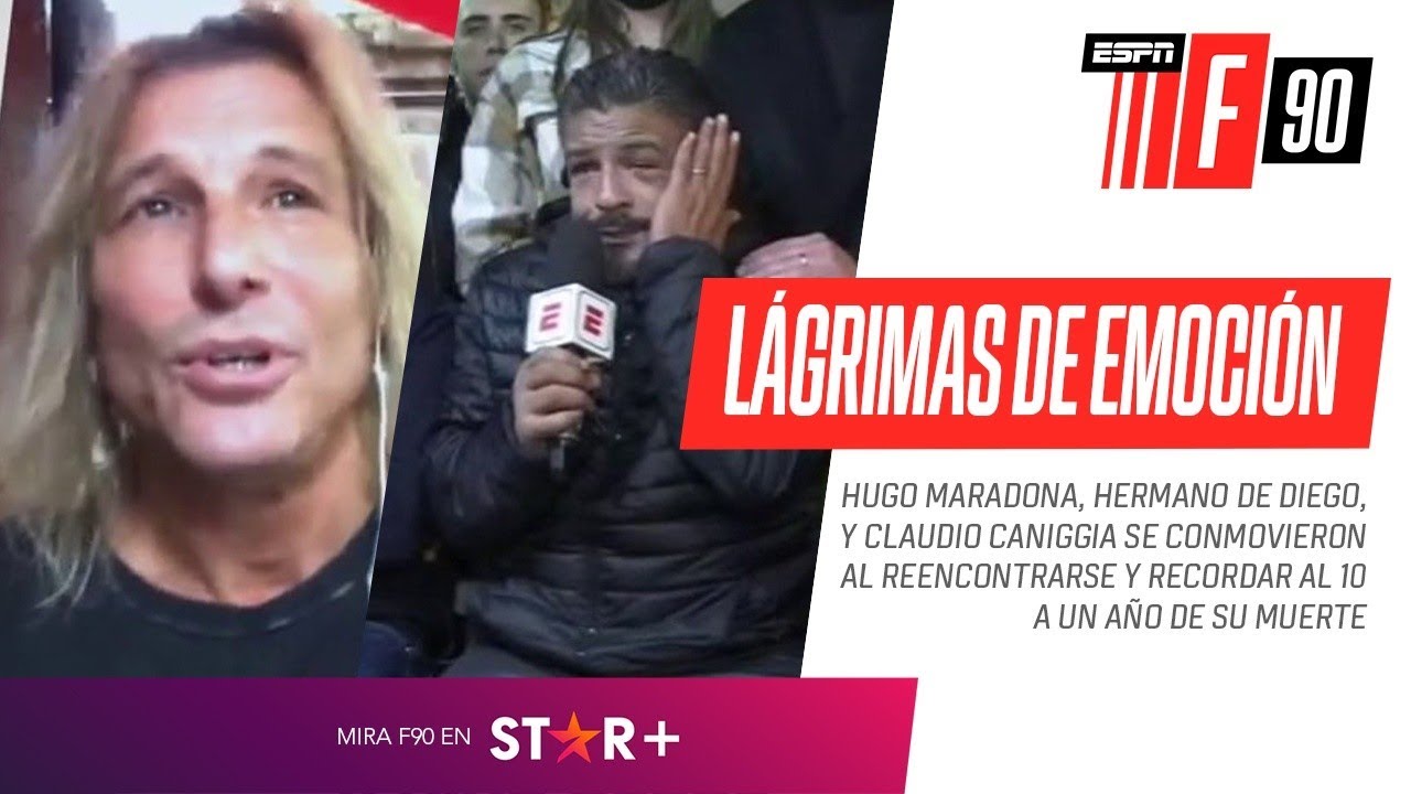 El conmovedor mensaje de Claudio Caniggia a un año de la muerte de Diego Maradona