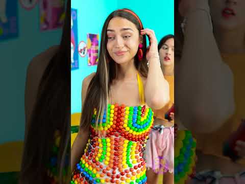 Wow, a dress made out of candy! 😍 Smart Ways To Sneak Candies to the Party🎉 and To Not Get Caught