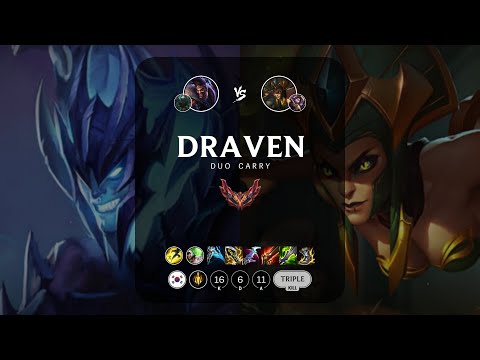 Draven ADC vs Cassiopeia - KR Grandmaster Patch 13.1