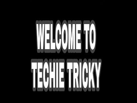 Techie Tricky channel introduction
