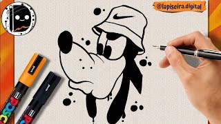 How to draw Goofy step by step