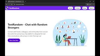 Talk to Strangers Online using TextRandom | Chatting Website
