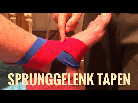 Sprunggelenk Tapen - Schritt für Schritt Anleitung
