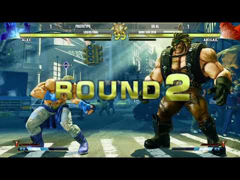 Shine Con 2018 - Pro7otype (Alex) Vs. DG AL (Abigail) Losers Final - Street Fighter V