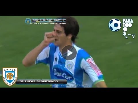 Gol de Albertengo. Rosario Central 0 - Rafaela 1. Fecha 14. Torneo Inicial 2013. Fútbol Para Todos